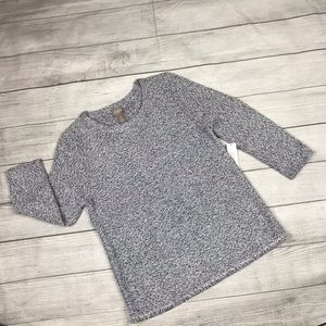 Chicos New Sweater Fringe-Hem Size 0